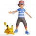 Pokemon 4.5 Inch Battle Feature Action Figure Features Ash and Launch into Action 2 inch Pikachu Original Version